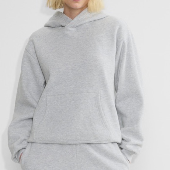 Aritzia color white Cozy Fleece Boyfriend Zip Hoodie - Picture 7 of 7